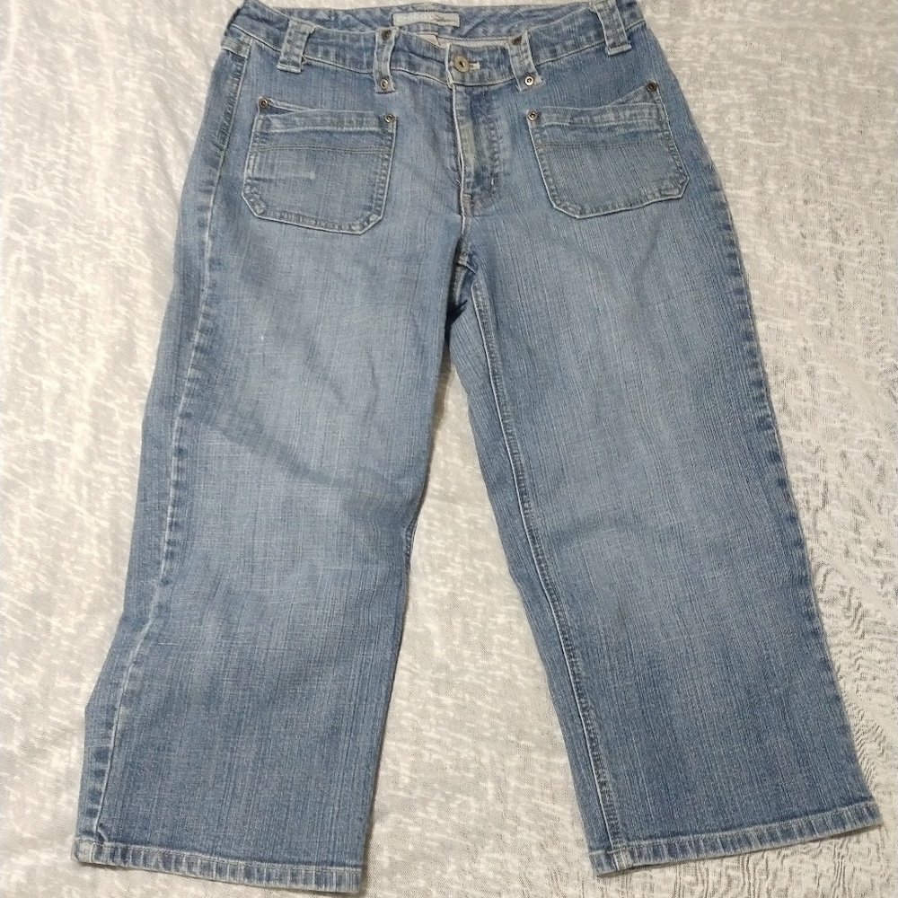 Chico's platinum crop pants